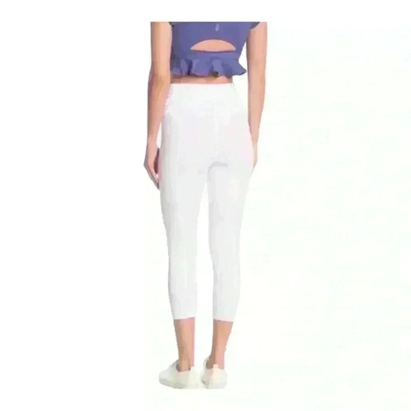 Free People Movement Hang Ten Crop Leggings Women’s Small White Stretch Pants - Picture 2 of 7